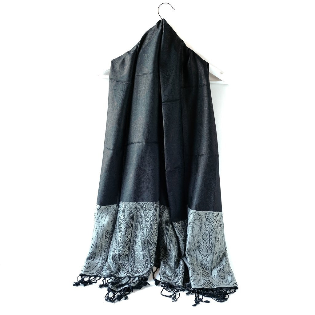 Skjerf Thai Pashmina sort | Youtrend