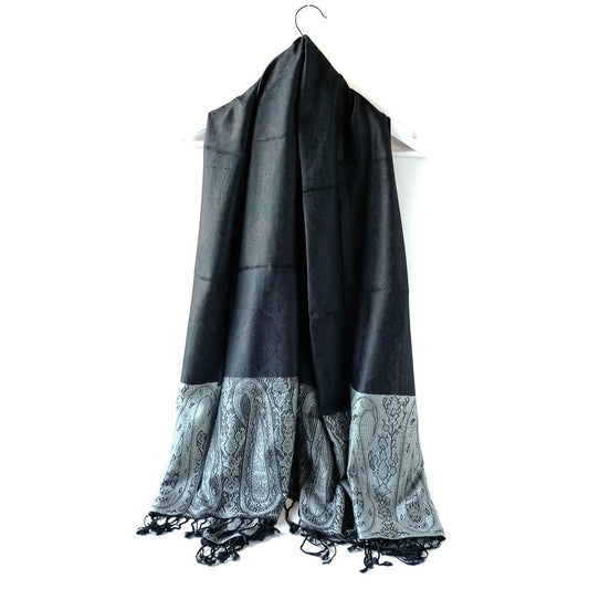 Skjerf Thai Pashmina sort | Youtrend