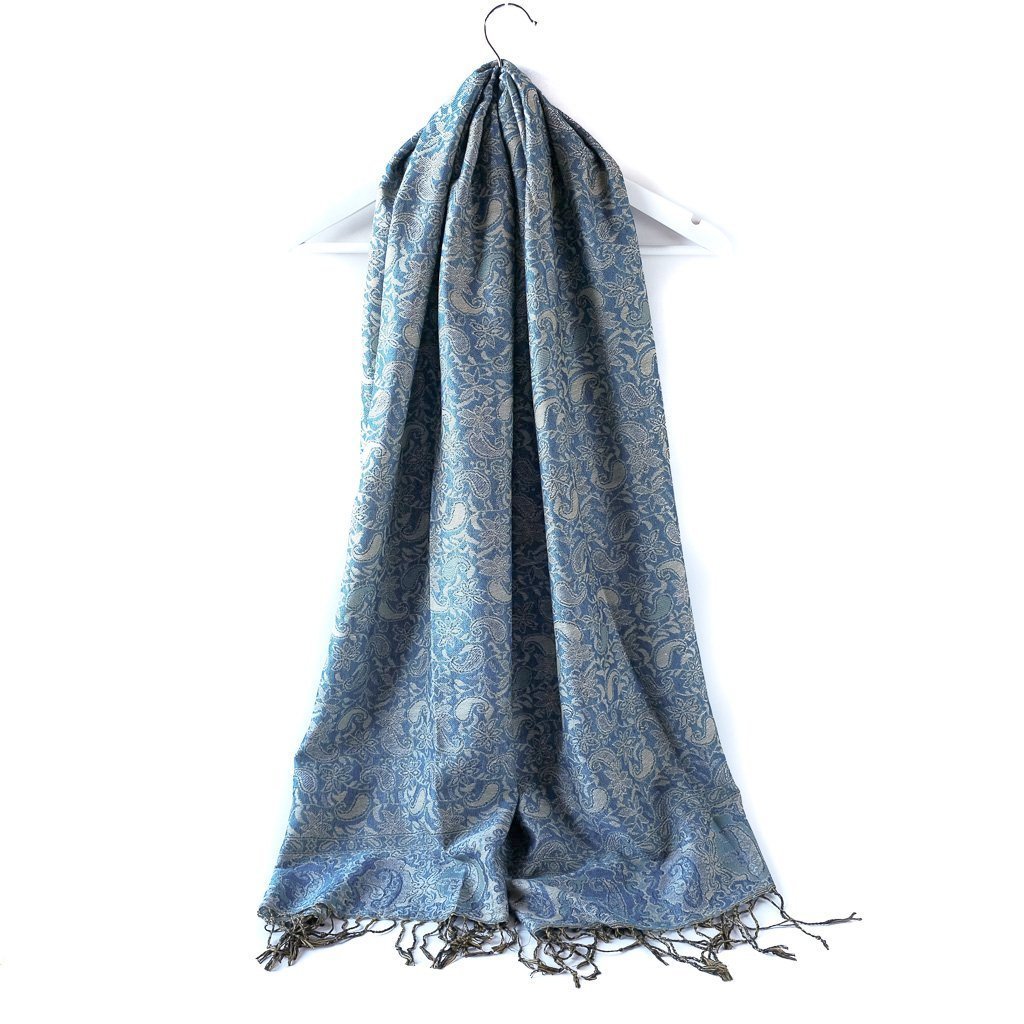 Skjerf Thai Pashmina blå | Youtrend