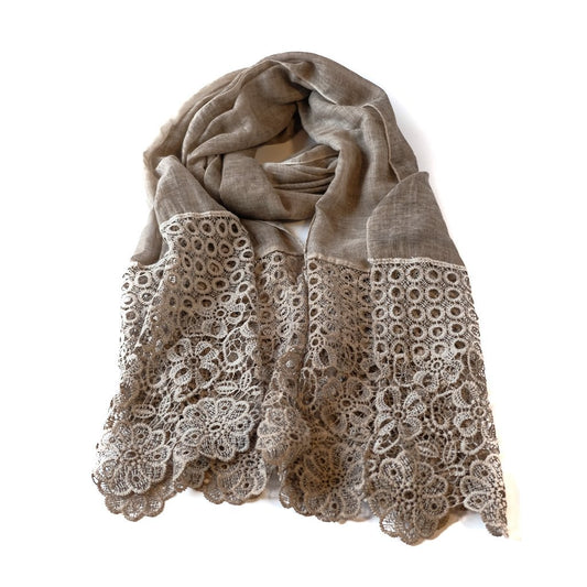 Skjerf blonder beige | Youtrend
