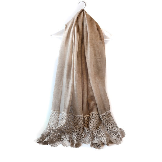 Skjerf blonder beige | Youtrend