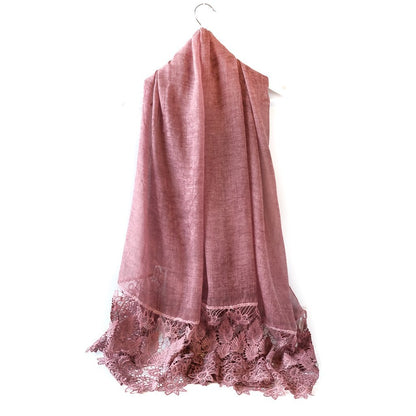 Skjerf blonder rosa | Youtrend