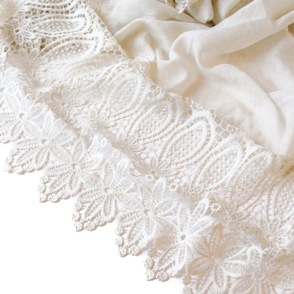 Skjerf blonder hvit | Youtrend