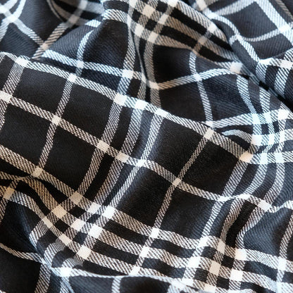 Skjerf rutemønster sort | Youtrend