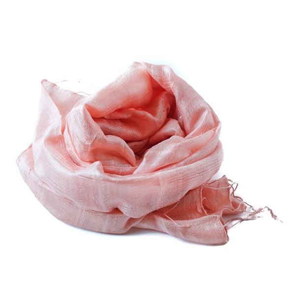 Skjerf silke rosa | Youtrend