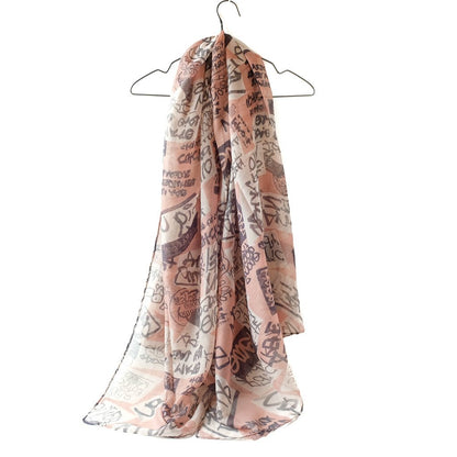 Skjerf Graffiti rød | Youtrend