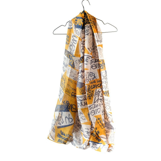 Skjerf Graffiti gul | Youtrend