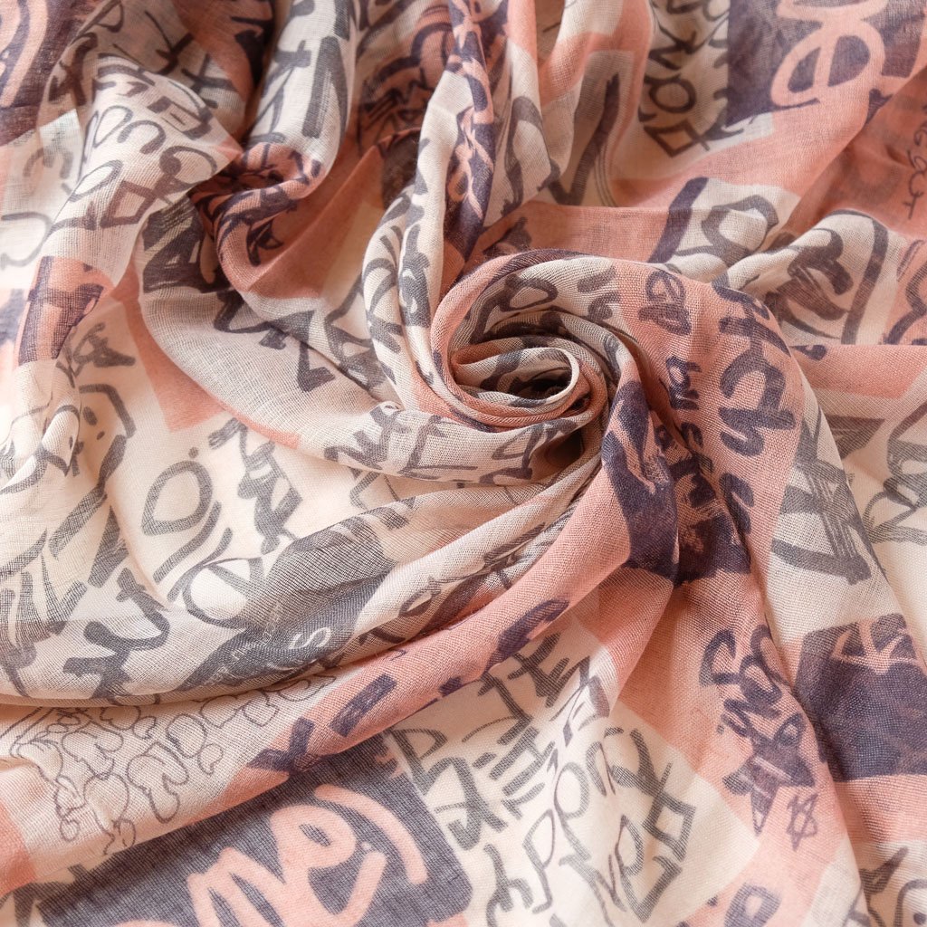 Skjerf Graffiti rød | Youtrend