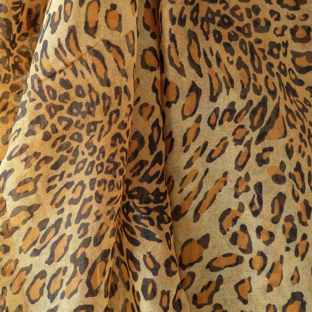 Skjerf leopard mørk brun | Youtrend