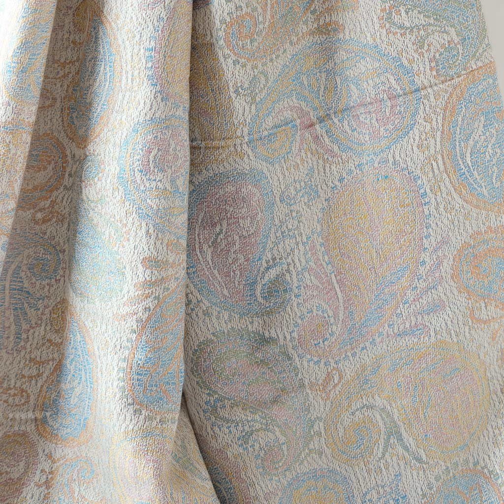 Skjerf Thai Pashmina gul/blå pastell | Youtrend