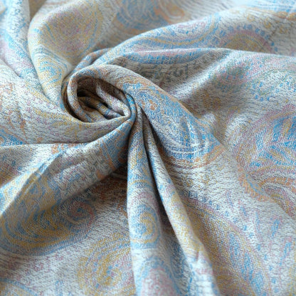 Skjerf Thai Pashmina gul/blå pastell | Youtrend