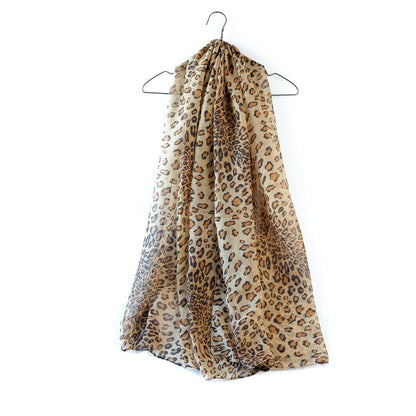 Skjerf leopard mørk brun | Youtrend