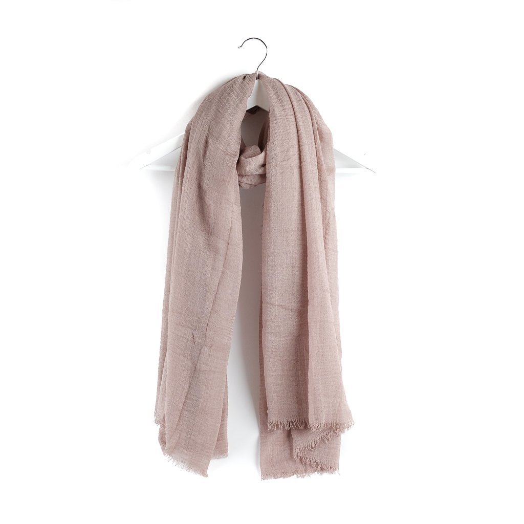 Skjerf crinkle lysebrun | Youtrend