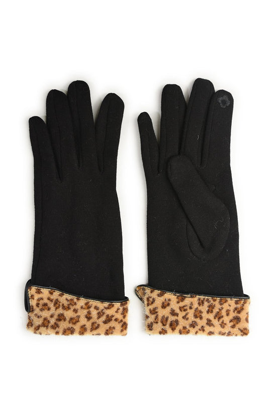 Hansker med leopard Sort/Natural | Youtrend