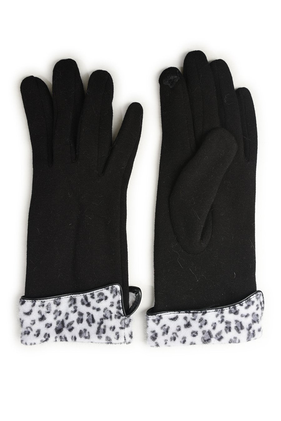 Hansker med leopard Sort/Hvit | Youtrend