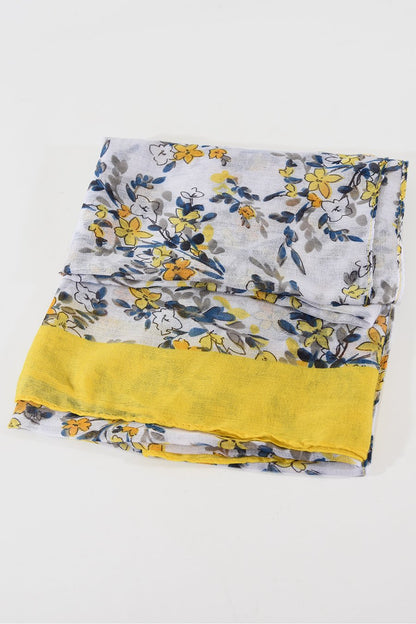 GULT MØNSTERET SKJERF