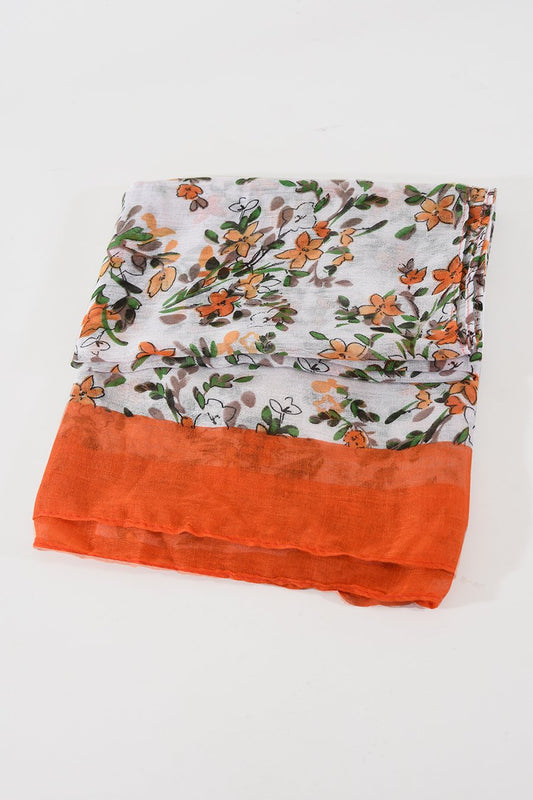 MØNSTERET SKJERF I POLYESTER