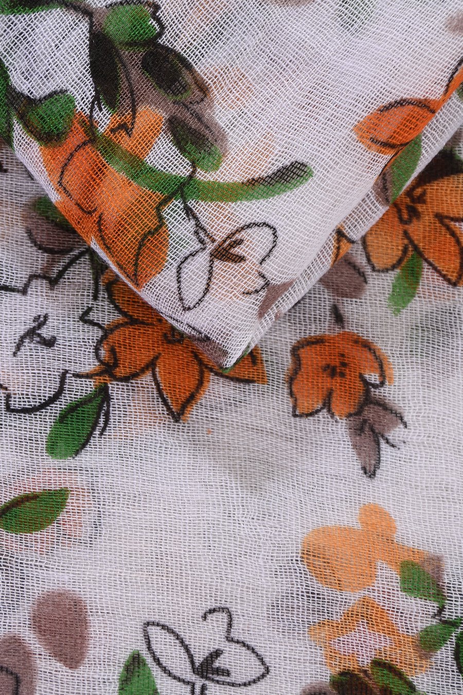 MØNSTERET SKJERF I POLYESTER