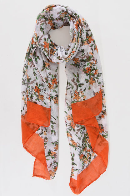 MØNSTERET SKJERF I POLYESTER