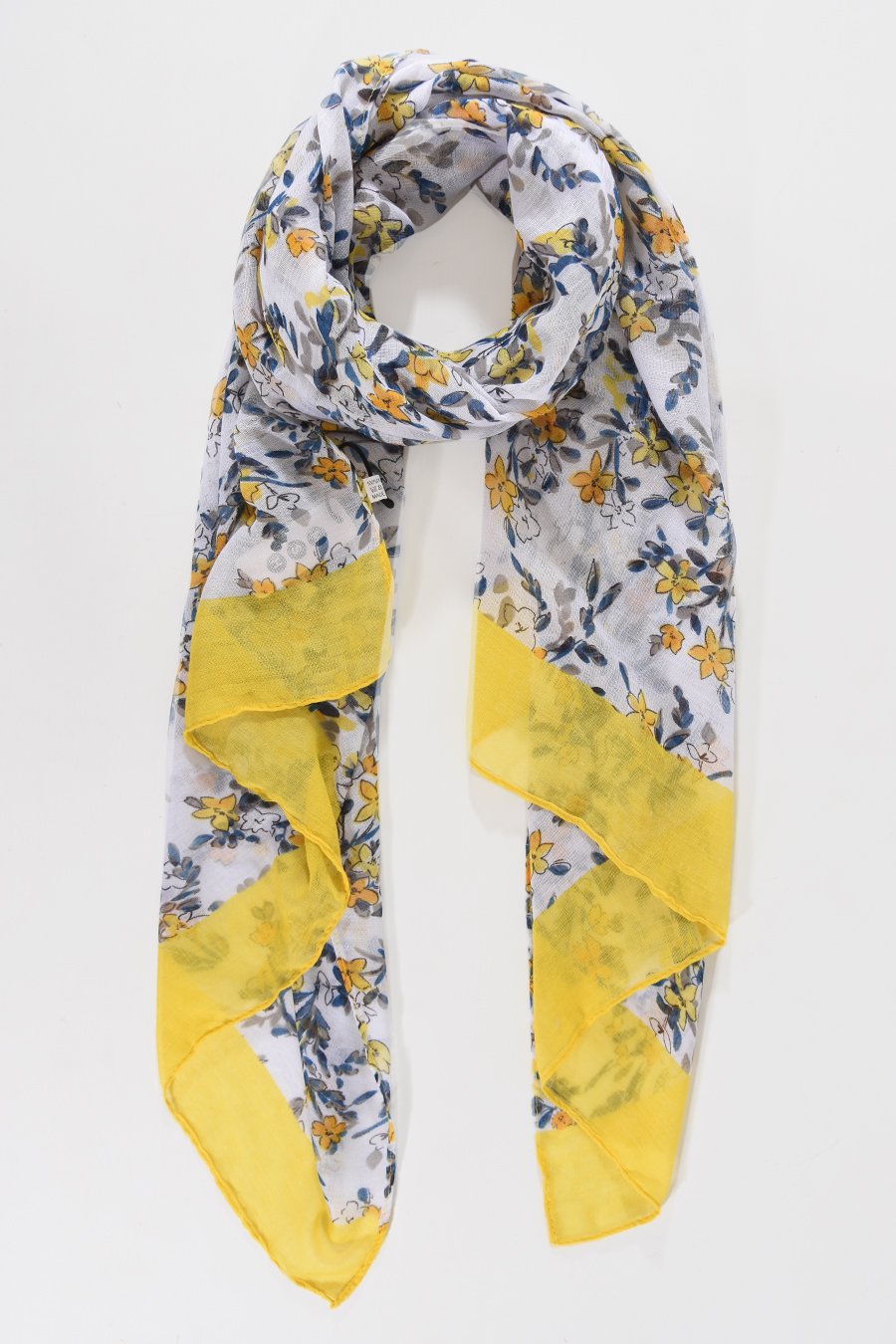 GULT MØNSTERET SKJERF