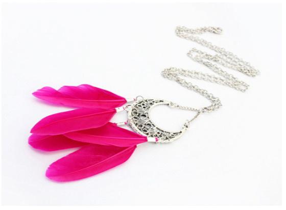 Halskjede Crescent Rød | Youtrend