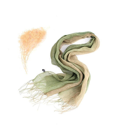 Skjerf i ren Lin Grønn | Youtrend