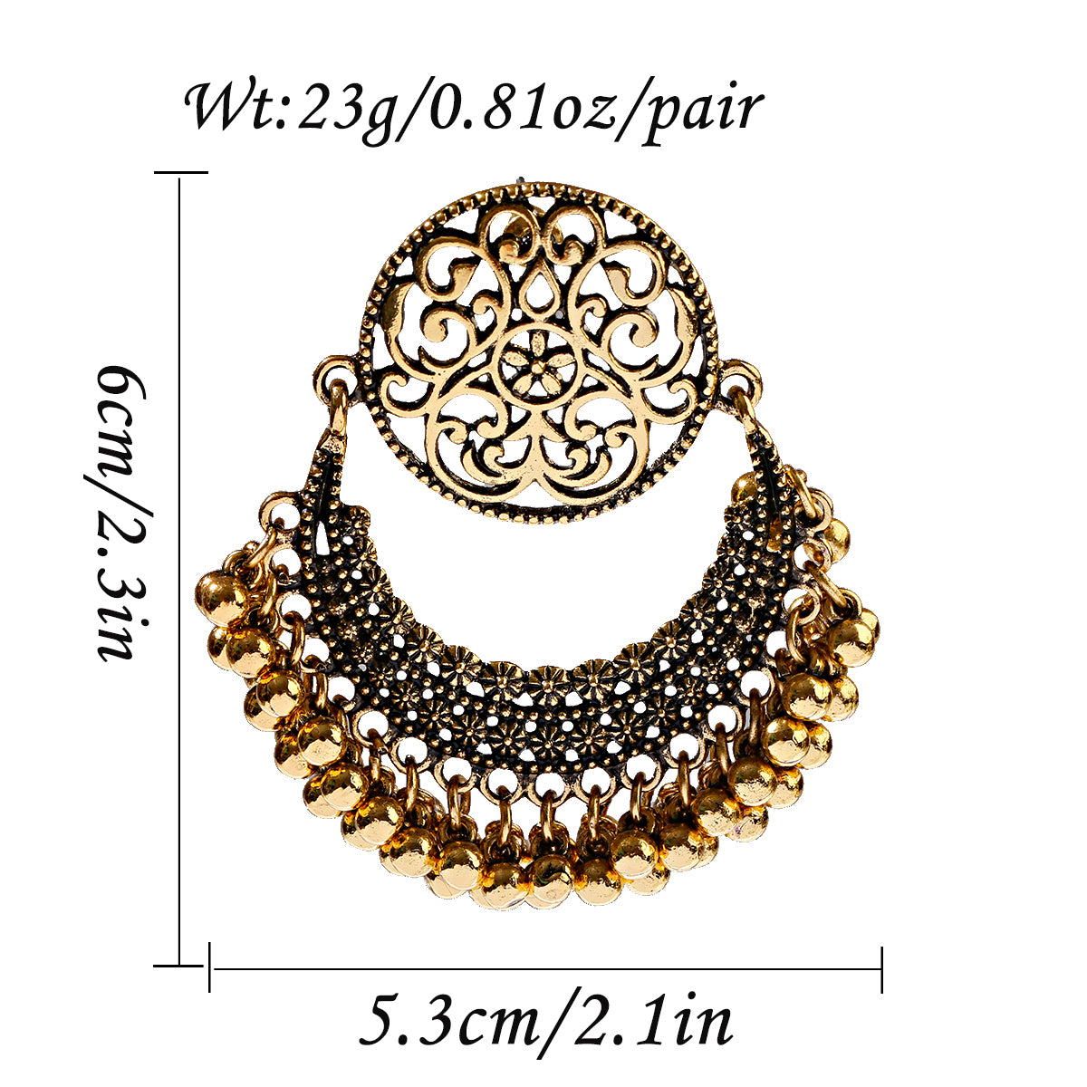 VAKKERT ØREPYNT  FRA INDIA