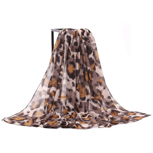 Skjerf Safari Leopard Brun | Youtrend