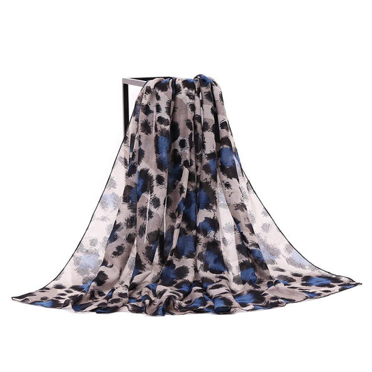 Skjerf Safari Leopard Blå | Youtrend