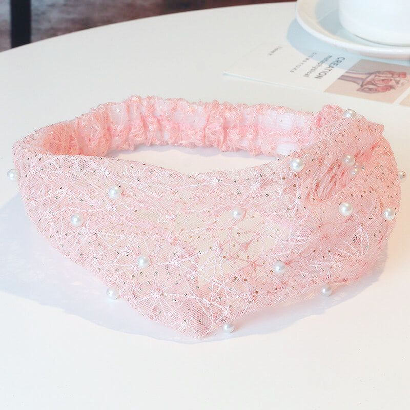 Hårbånd Lace Pearl