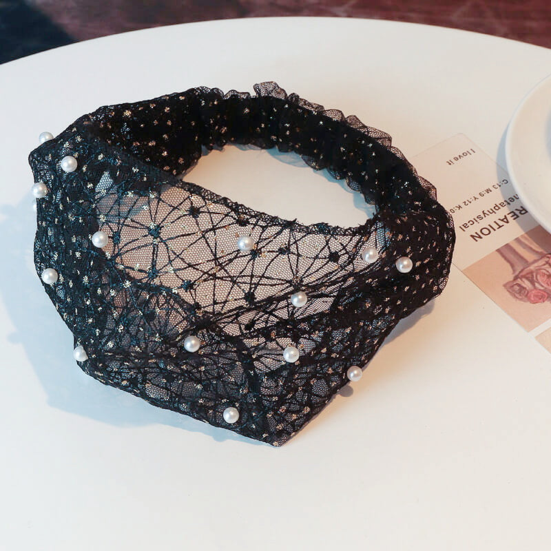 Hårbånd Lace Pearl