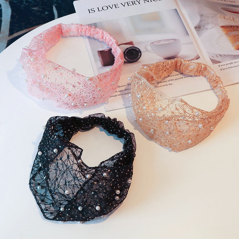 Hårbånd Lace Pearl