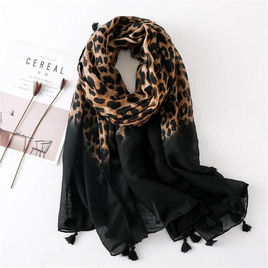 LEOPARD PRINT SKJERF
