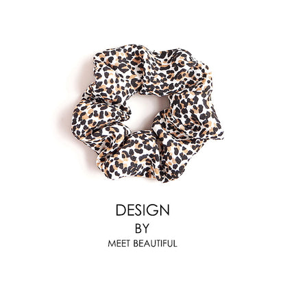 Hårstrikk Scrunchies Retro Leopard