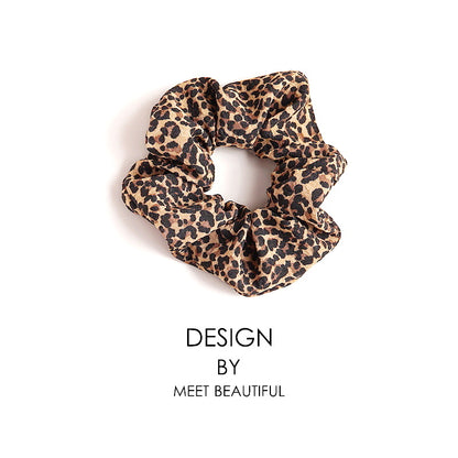 Hårstrikk Scrunchies Retro Leopard