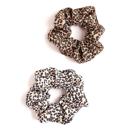 Hårstrikk Scrunchies Retro Leopard