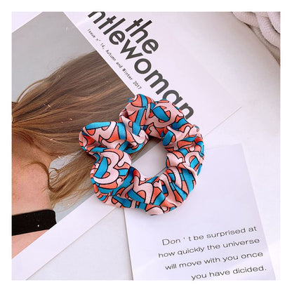 Hårstrikk Scrunchies Chiffon Silk