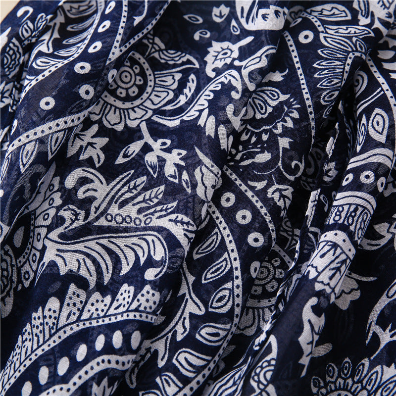 PRINTET POLKA STIL SKJERF