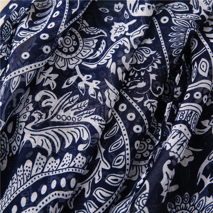 PRINTET POLKA STIL SKJERF