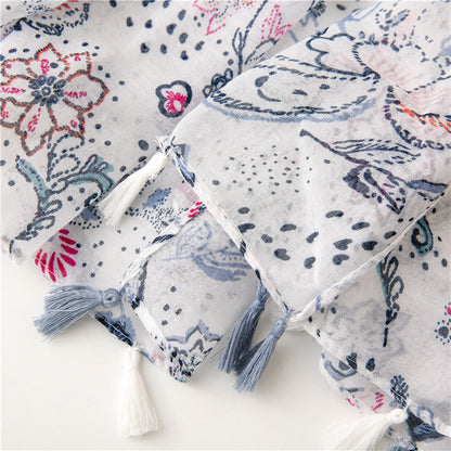 MULTIFARGET SKJERF I BOMULL