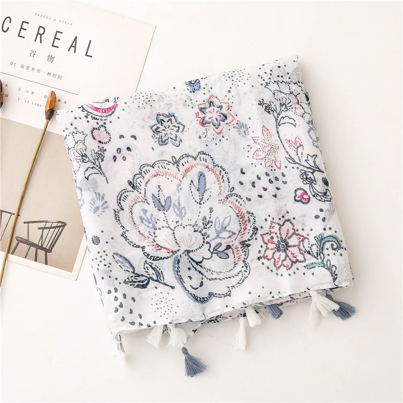 MULTIFARGET SKJERF I BOMULL