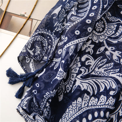 PRINTET POLKA STIL SKJERF