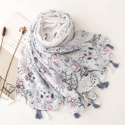 MULTIFARGET SKJERF I BOMULL