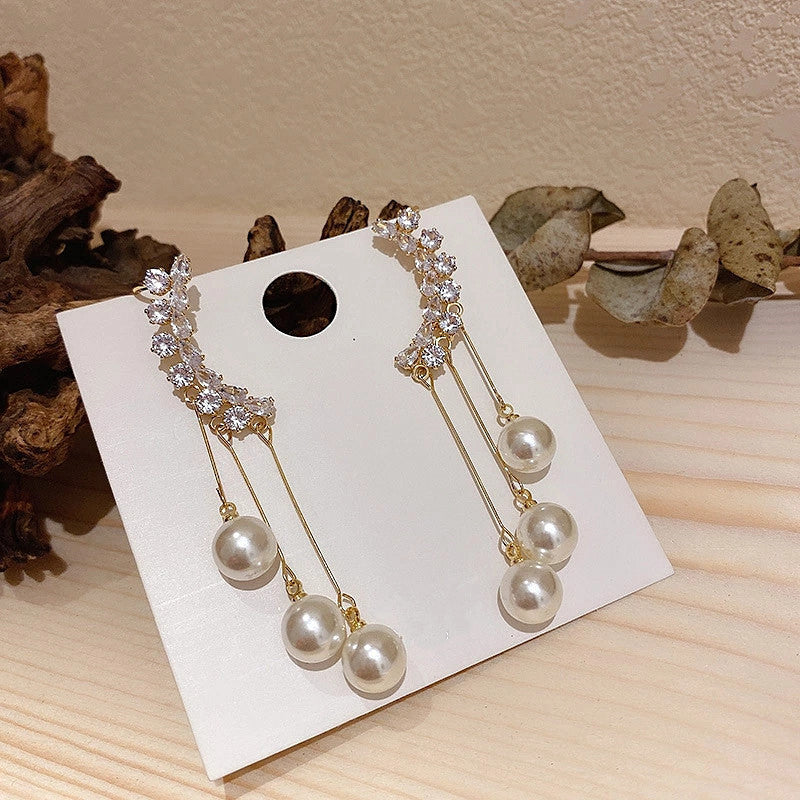 LONG BEADS TASSEL ØREPYNT