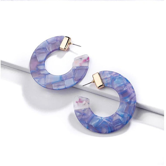 Øredobber Store runde Blue | Youtrend