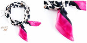 Tørkle Leopard print i Satin Silk Pink | Youtrend