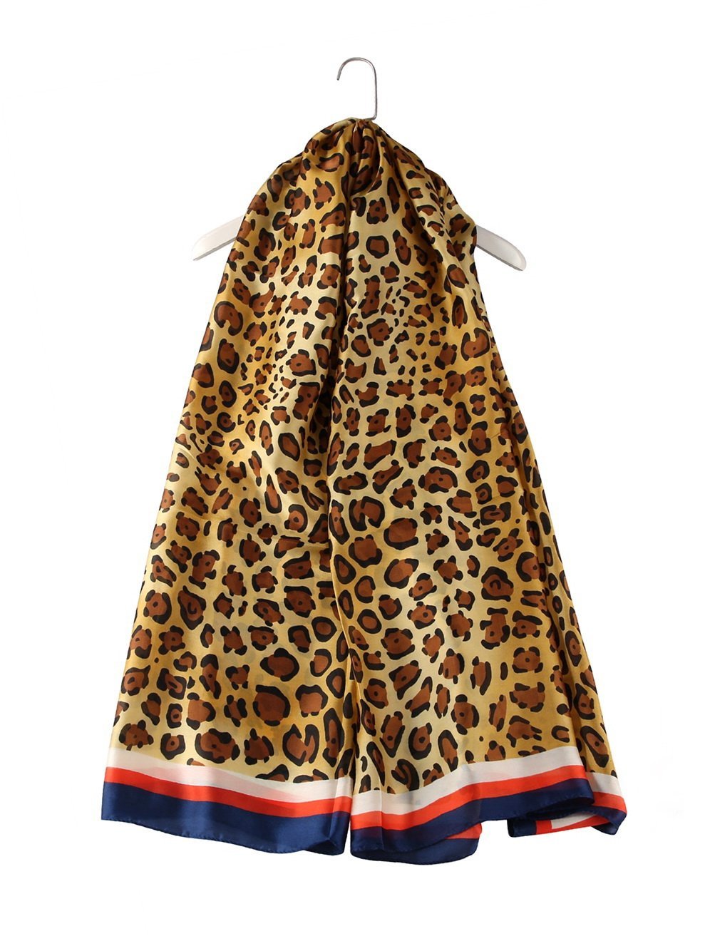 Skjerf Leopard print Silke Camel | Youtrend