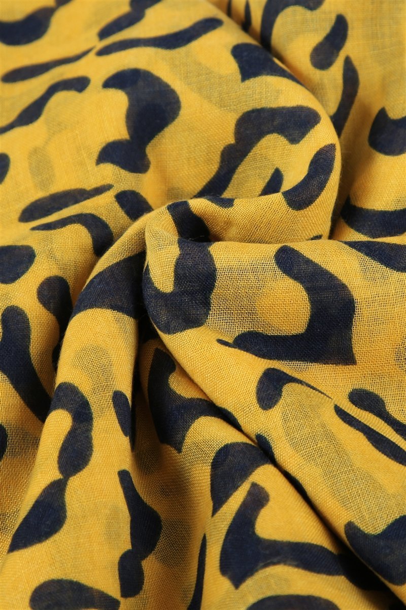 Skjerf Safari Leopard print Gul | Youtrend