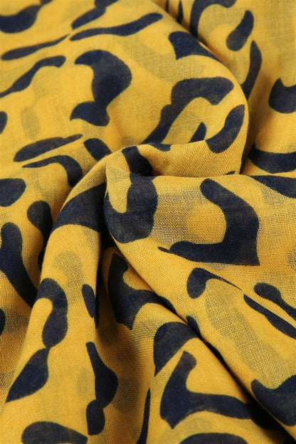 Skjerf Safari Leopard print Gul | Youtrend