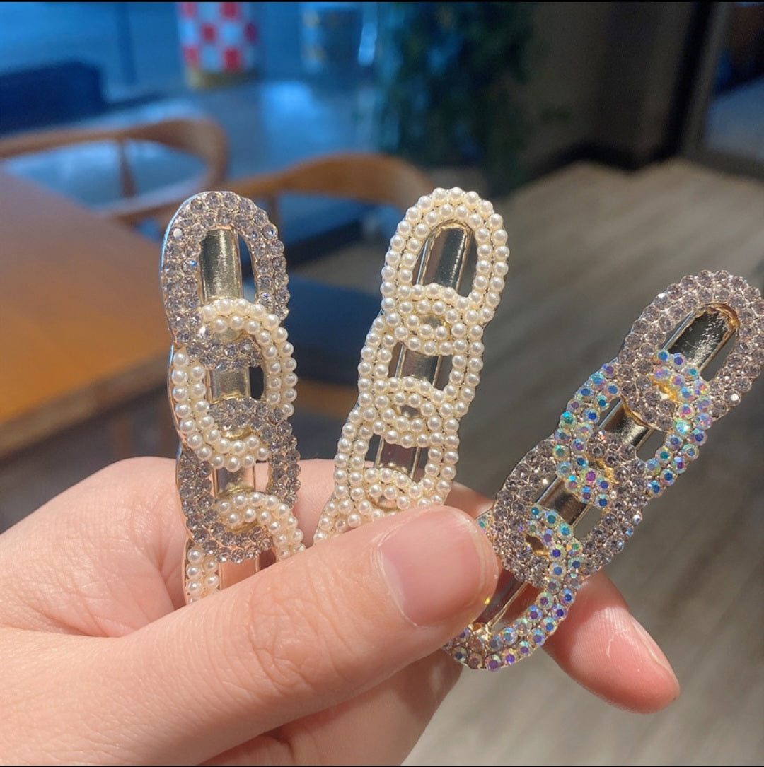PEARL RHINESTONE HÅRPYNT